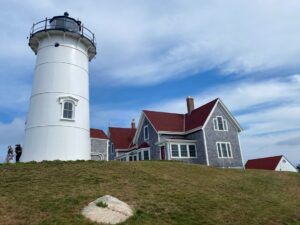 View of Nobska Lighthouse in Falmouth Massachusetts