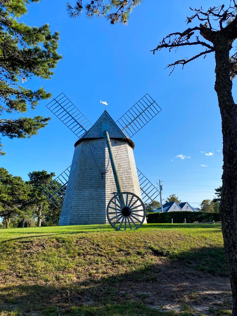 View of The Godfrey Windmill in Chatham Massachusetts