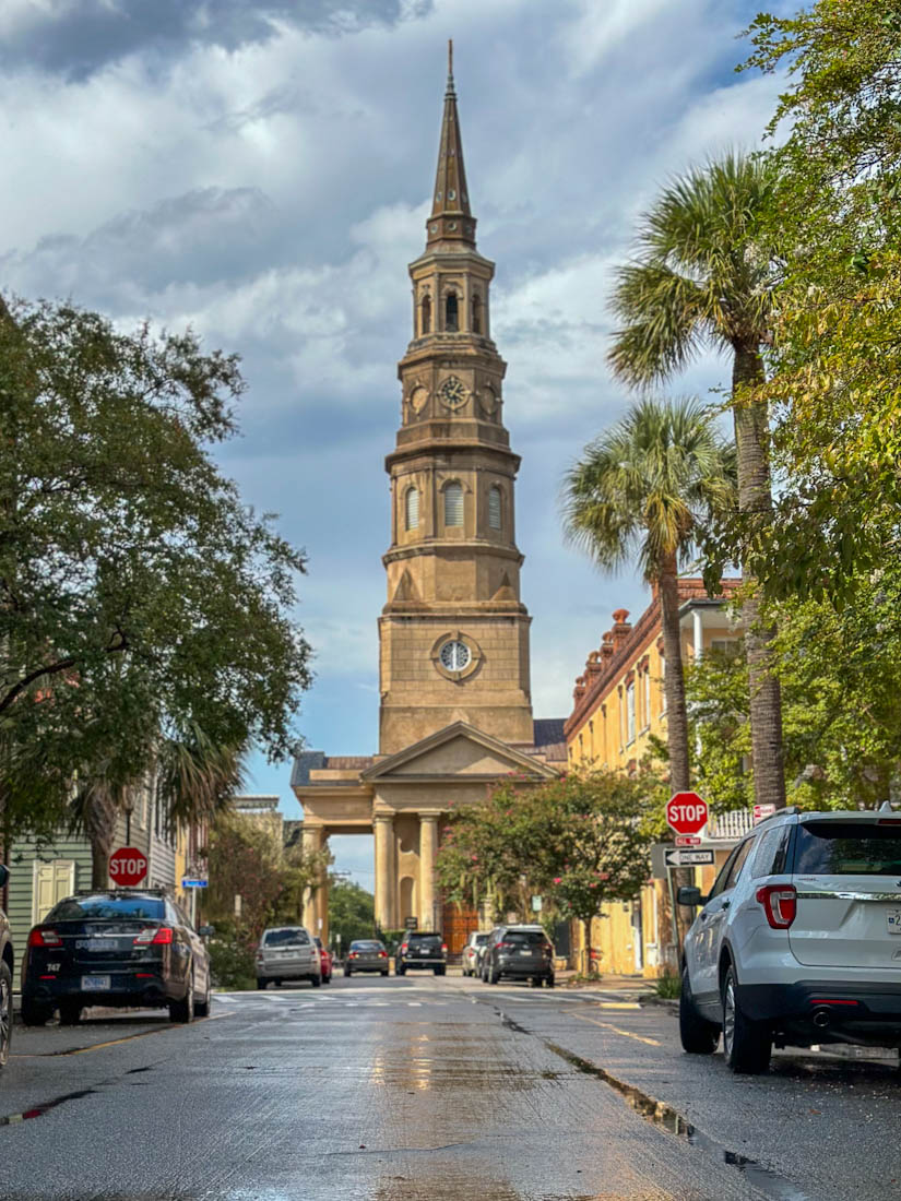 St. Philip’s Church in the Rain in Charleston