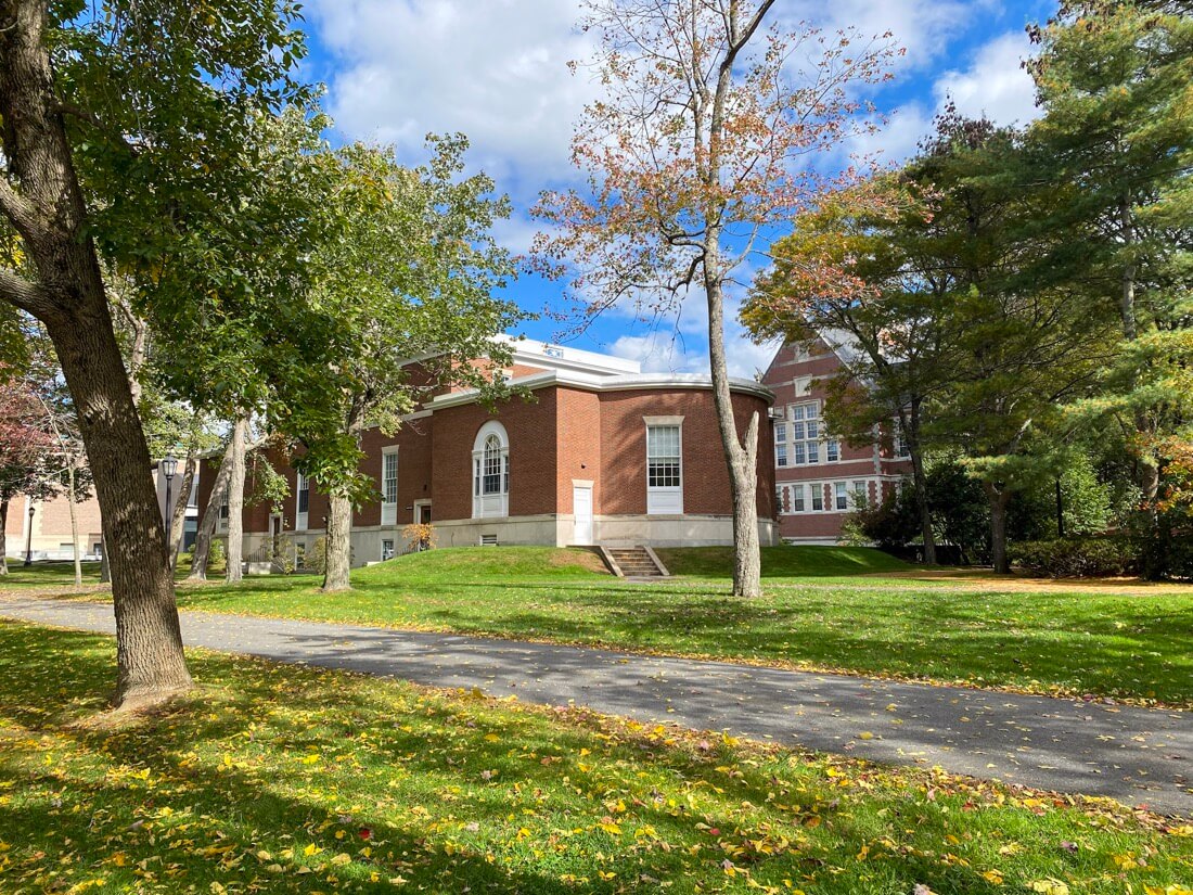 Bowdoin College campus in Brunswick Maine