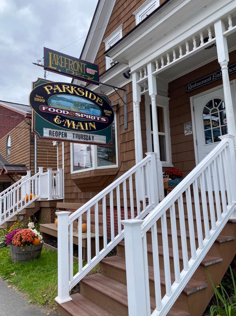 Parkside and Main Restaurant Rangeley Maine
