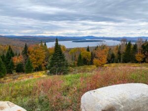 View from Vista Point in the Rangeley Lakes Region in Maine