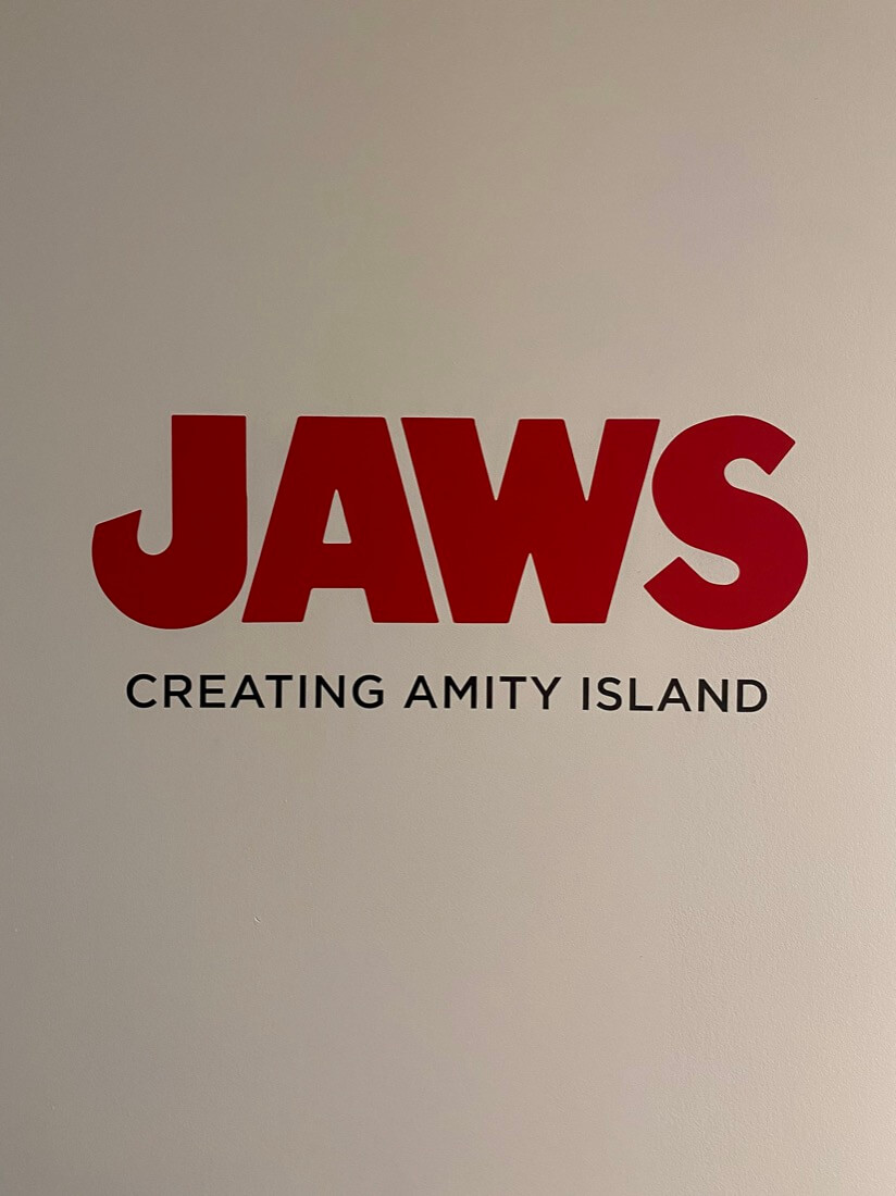 JAWS sign at the Marthas Vineyard Museum in Vineyard Haven Marthas Vineyard Massachusetts