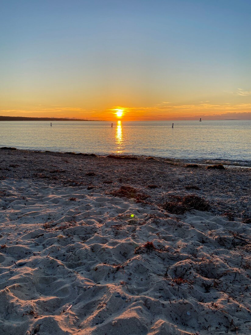 Menemsha Beach sunset Menemsha in Chilmark Marthas Vineyard Massachusetts
