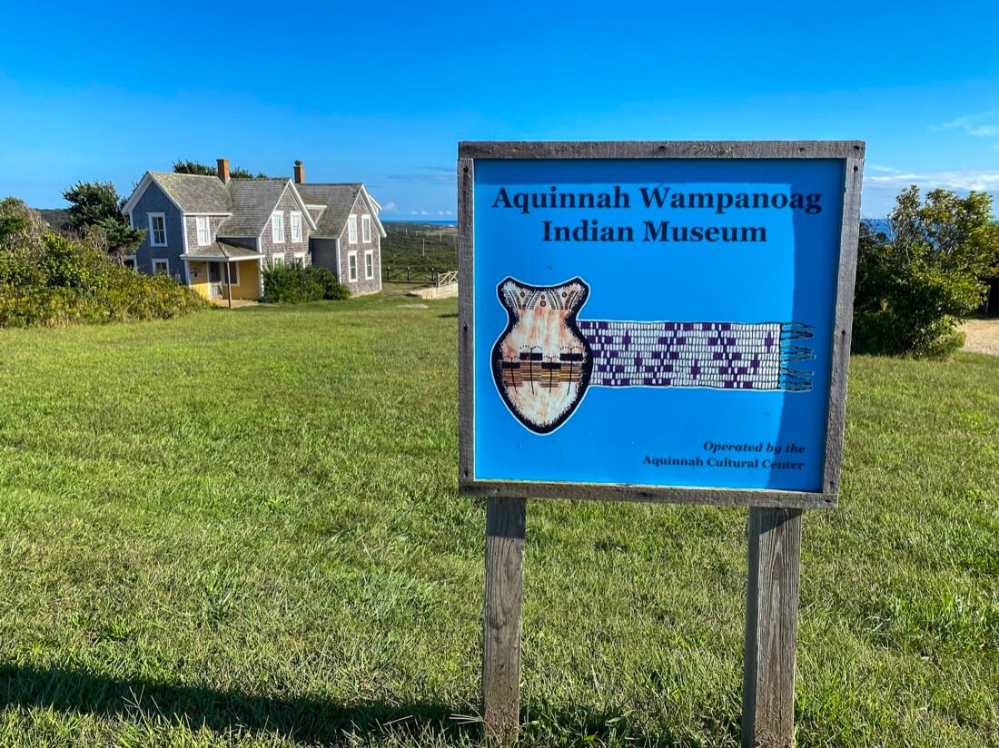 The Aquinnah Wampanoag Indian Museum by the Aquinnah Cliffs in Aquinnah Marthas Vineyard Massachusetts