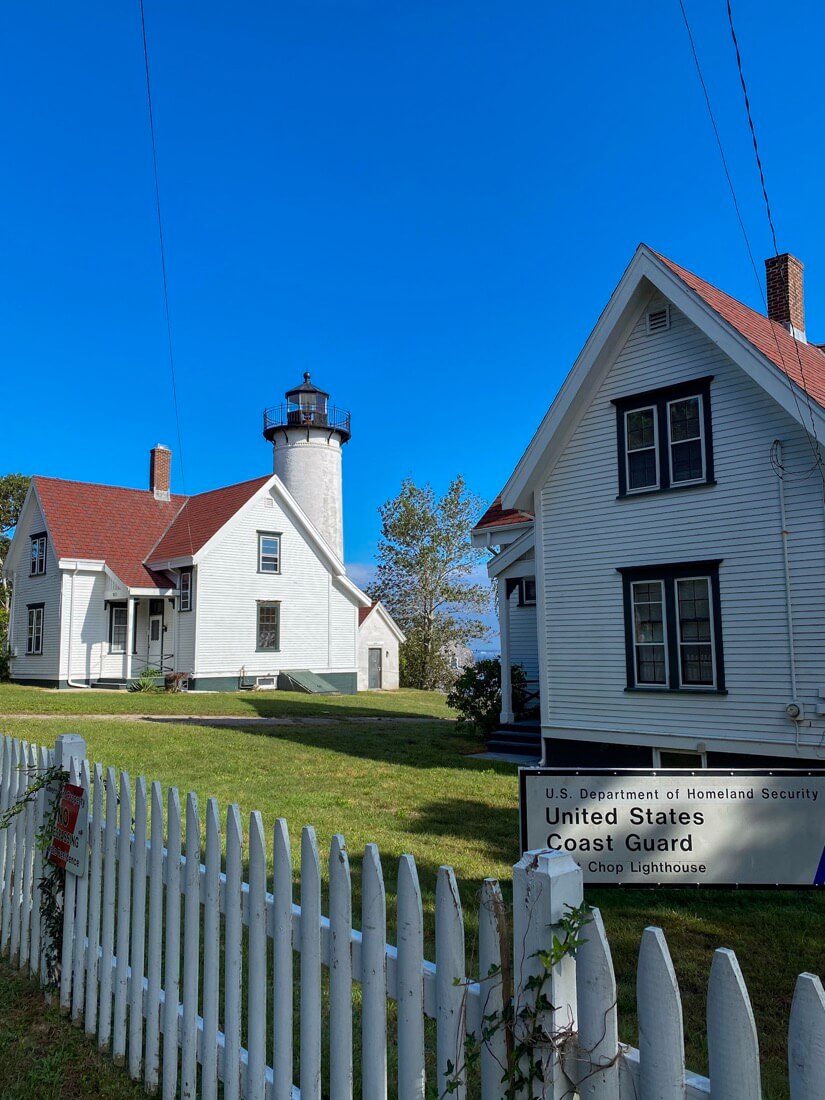 US Coast Guard sign at West Chop Lighthouse in Vineyard Haven Marthas Vineyard Massachusetts